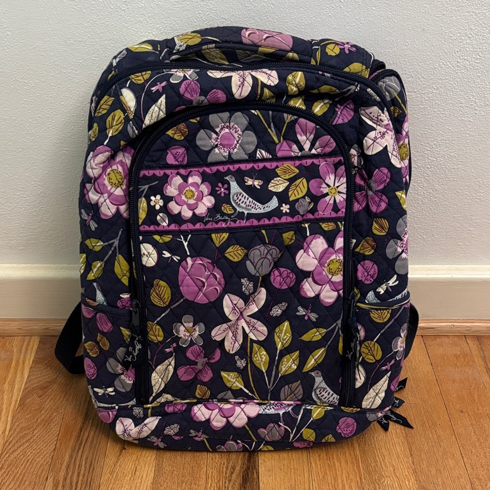 Vera Bradley Laptop Backpack in Nightingale
